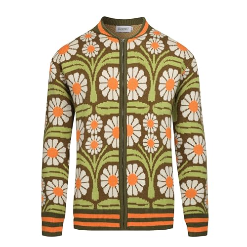 トップス 60s wool zip cardigan Amazon.com: OXKNIT Men's Retro Zipper Knitted Cardigan Sweater
